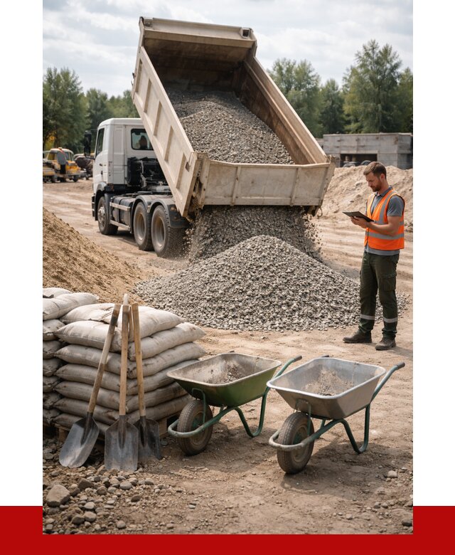 Доставка нерудных материалов в Большой Камне от 1217 руб. | ПРОНЕРУДБль