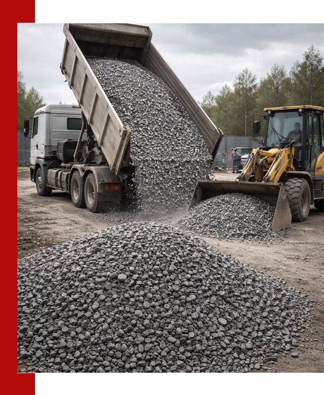 Доставка и продажа щебня гранитного в Большой Камне