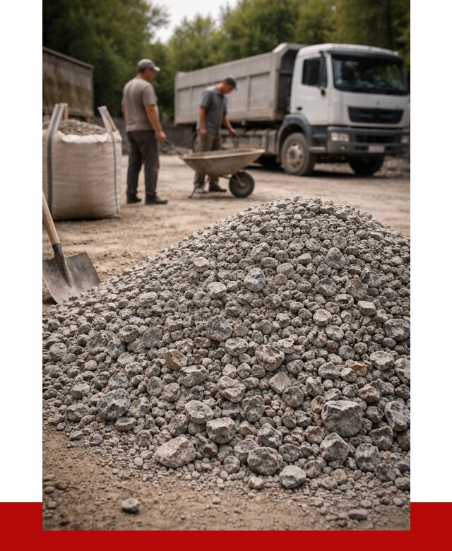 Гранитный щебень фракция 20-40 в Большой Камне от 3245 руб. ПРОНЕРУДБль