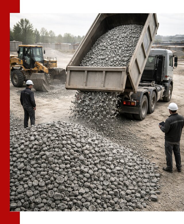 Доставка гранитного щебня фракции 20-40 в Большой Камне