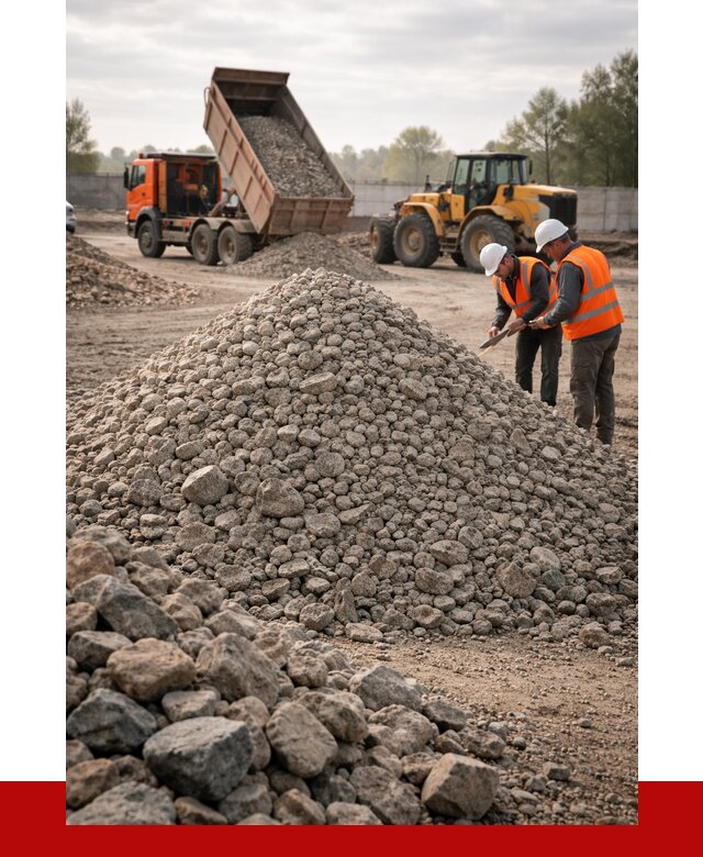 Гранитный щебень фракция 40-70 в Большой Камне от 2535 руб ПРОНЕРУДБль