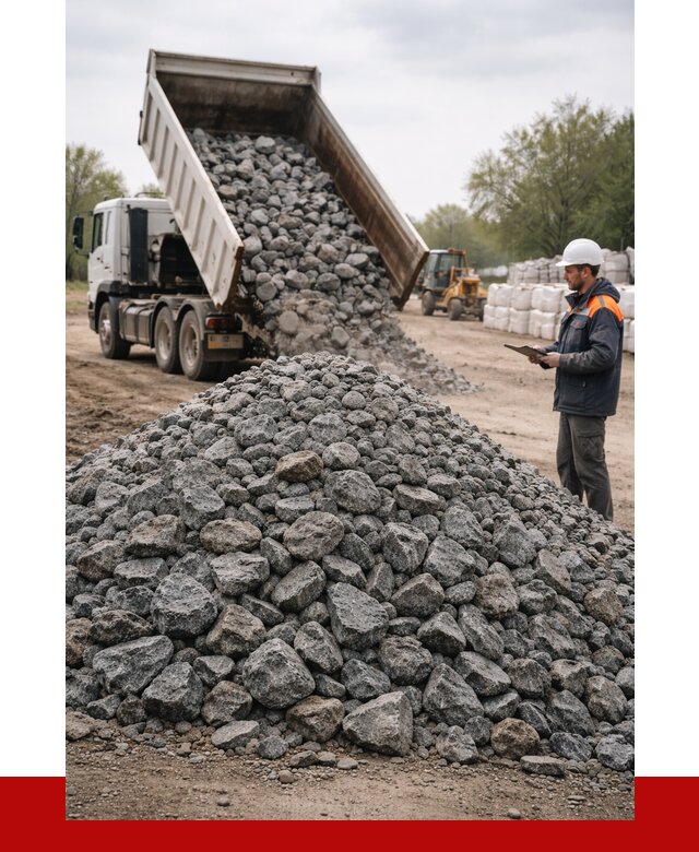 Гранитный щебень фракция 100-200 в Большой Камне от 4259 р. ПРОНЕРУДБль