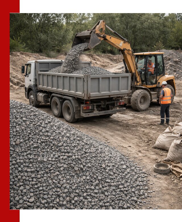 Доставка гравийного щебня в Большой Камне оптом и в розницу