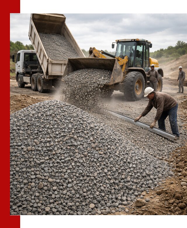 Гравийный щебень фракция 5-20 с доставкой в Большой Камне