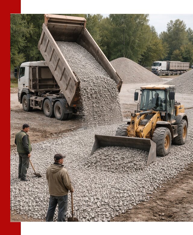 Купить гравийный щебень фракция 20-40 в Большой Камне с доставкой