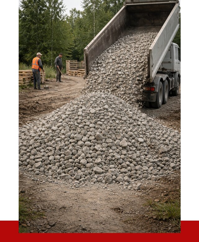 гравийный щебень фракция 70-120 в Большой Камне от 2485 р. ПРОНЕРУДБль