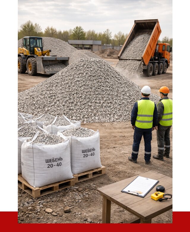 Известняковый щебень 20-40 в Большой Камне от 2130 р. ПРОНЕРУДБль