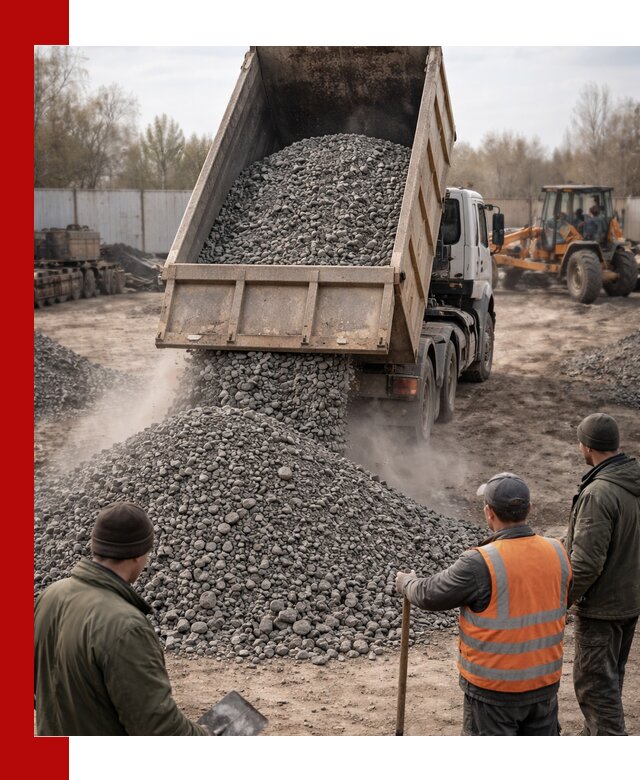 Доставка шлакового щебня в удобные сроки по выгодной цене в Большой Камне