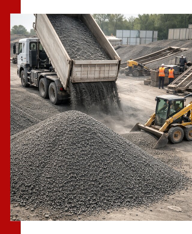 Вторичный щебень фракция 0–5 с доставкой в Большой Камне
