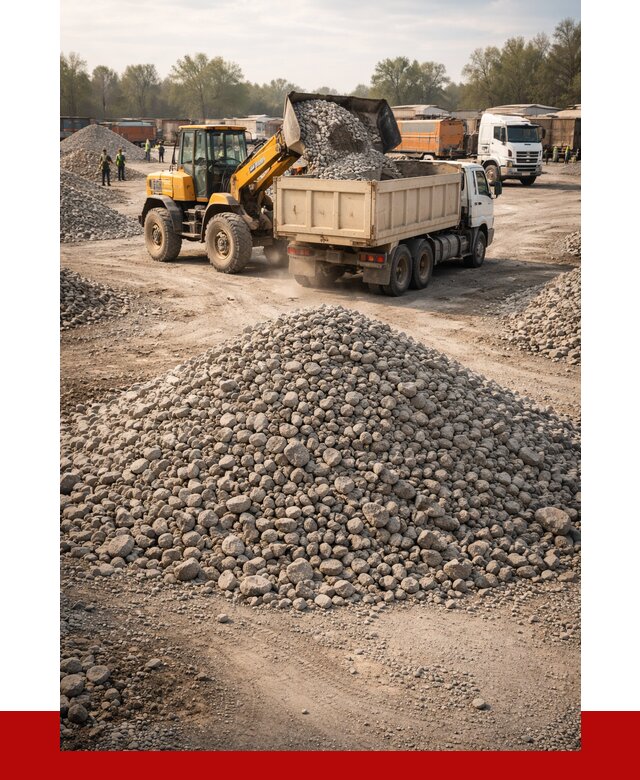 Вторичный щебень фракция 40-70 в Большой Камне от 1765 р, ПРОНЕРУДБль