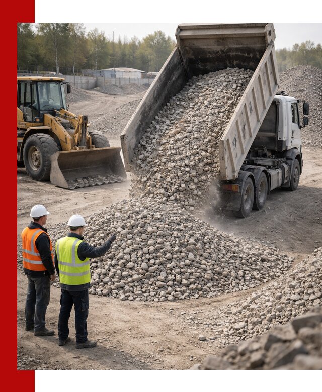 Вторичный щебень фракция 40–70 доставка в Большой Камне