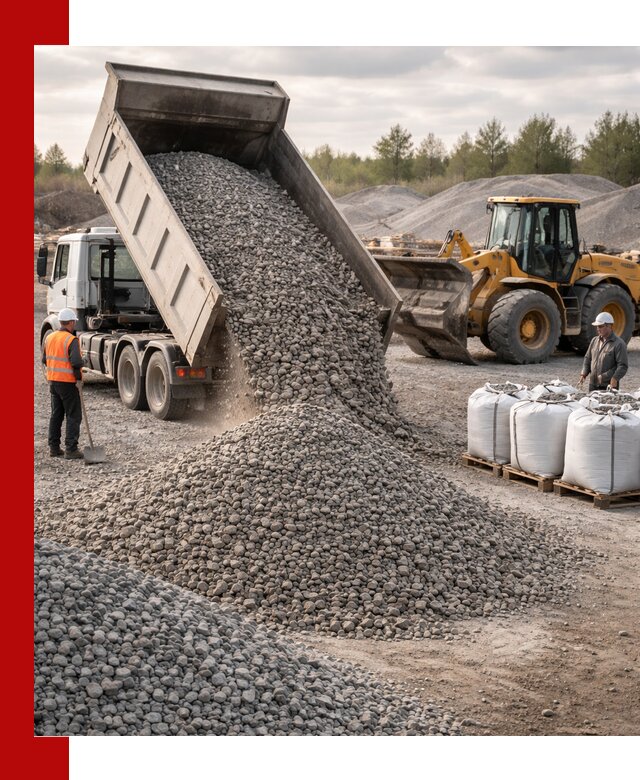 Бетонный щебень фракция 5–20 с доставкой в Большой Камне