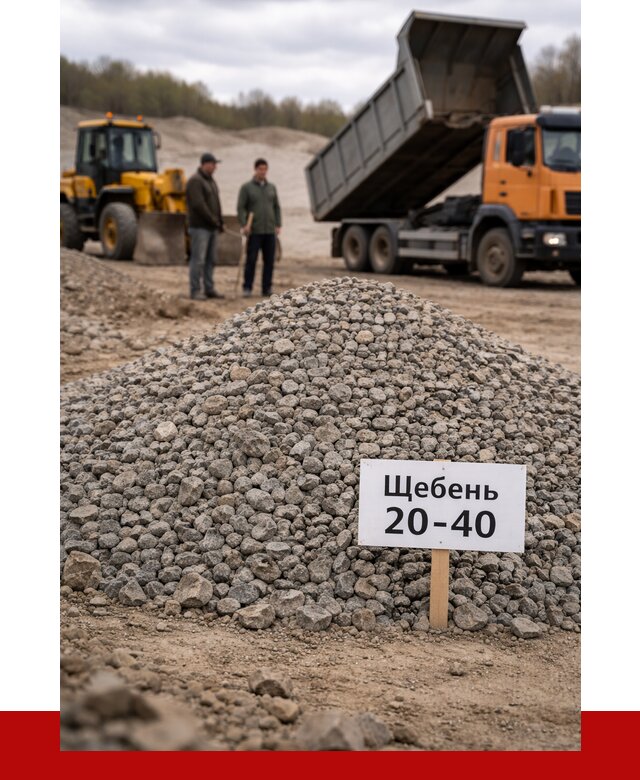 Бетонный щебень фракция 20-40 в Большой Камне от 2485 р. | ПРОНЕРУДБль