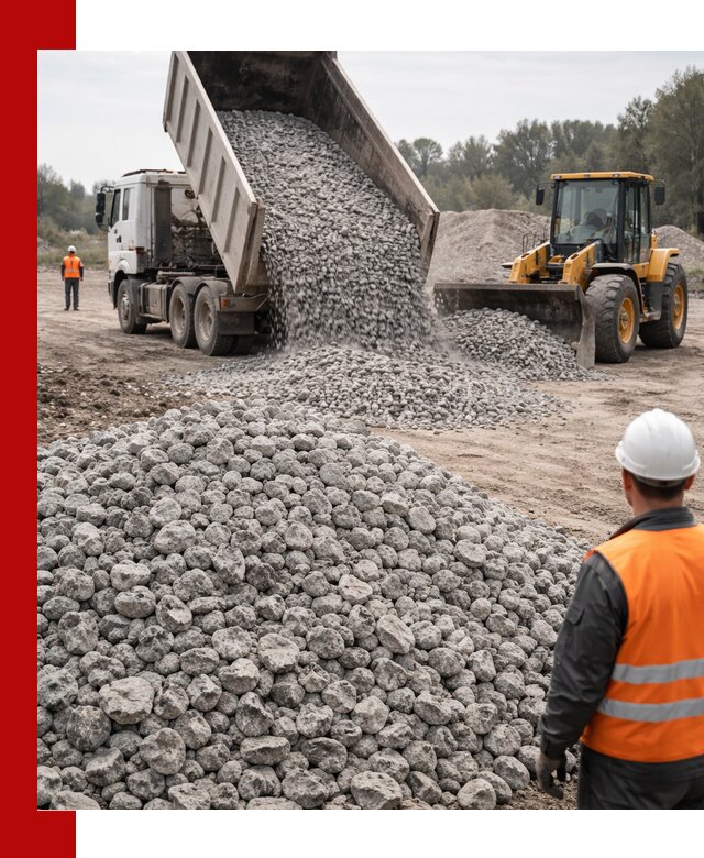 Доставка бетонного щебня фракции 20-40 в Большой Камне