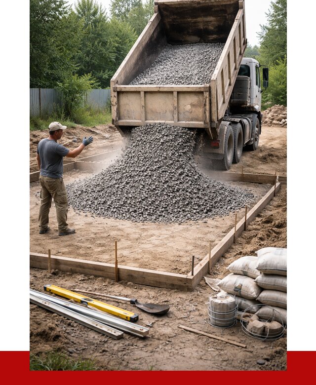 Купить щебень для фундамента в Большой Камне от 4563 р. | ПРОНЕРУДБль