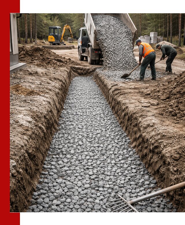 Щебень для дренажа с доставкой в Большой Камне высокого качества