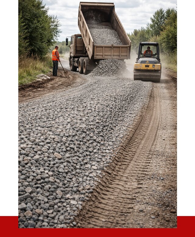 Щебень для отсыпки дороги в Большой Камне от 2738 р. ПРОНЕРУДБль