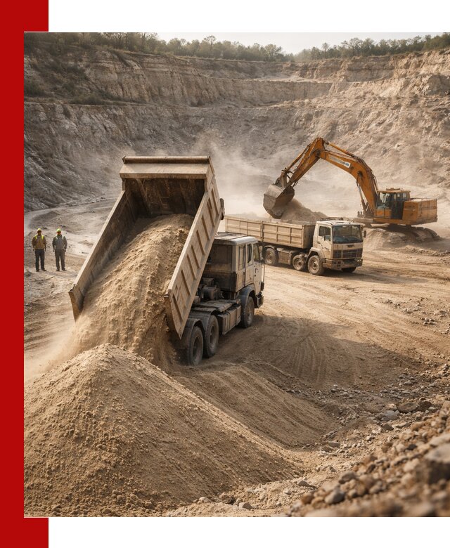 Карьерный песок навалом с доставкой в Большой Камне