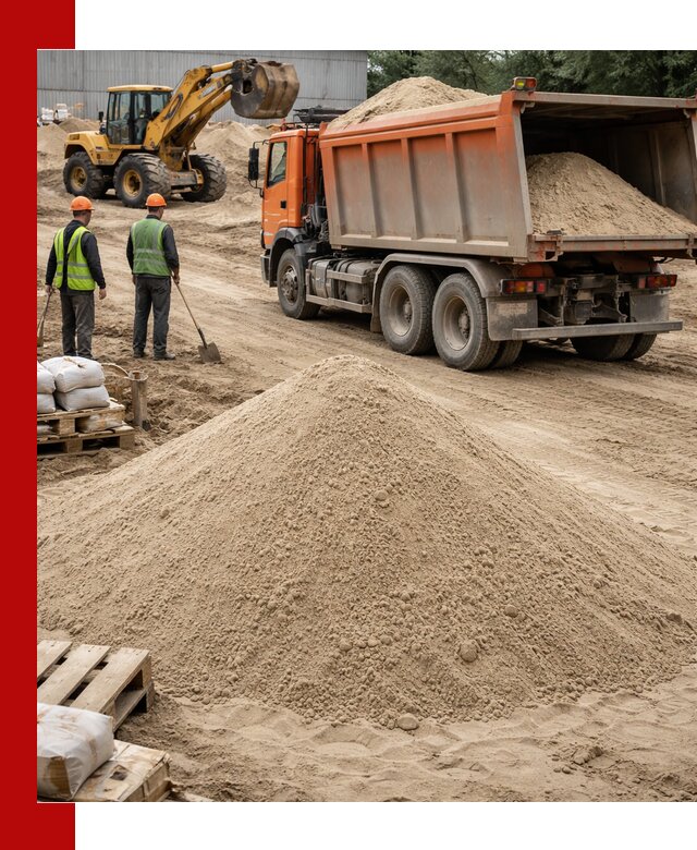 Доставка и продажа мытого речного песка в Большой Камне
