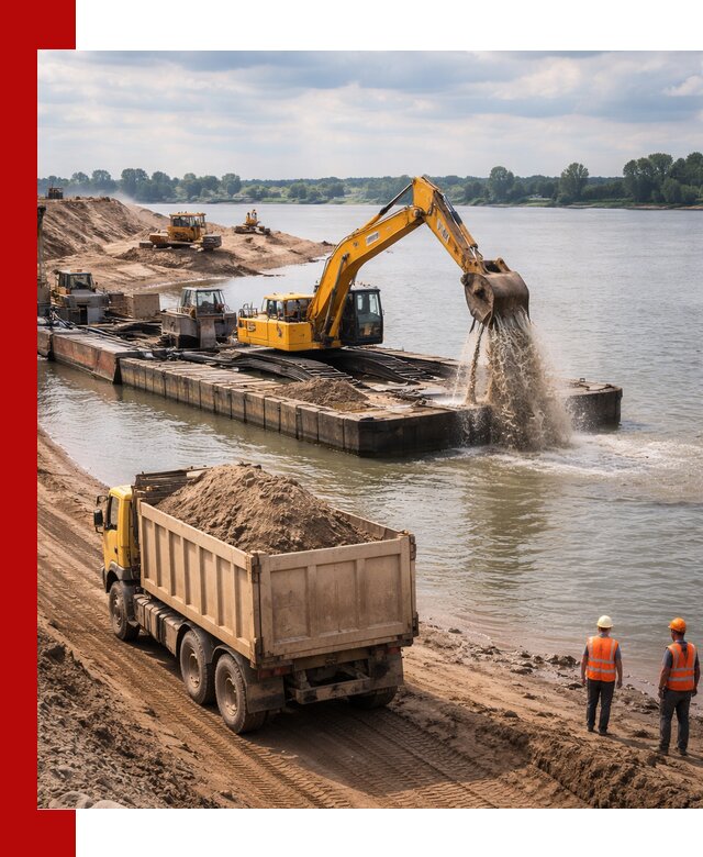 Намывной песок с доставкой в Большой Камне оптом и в розницу