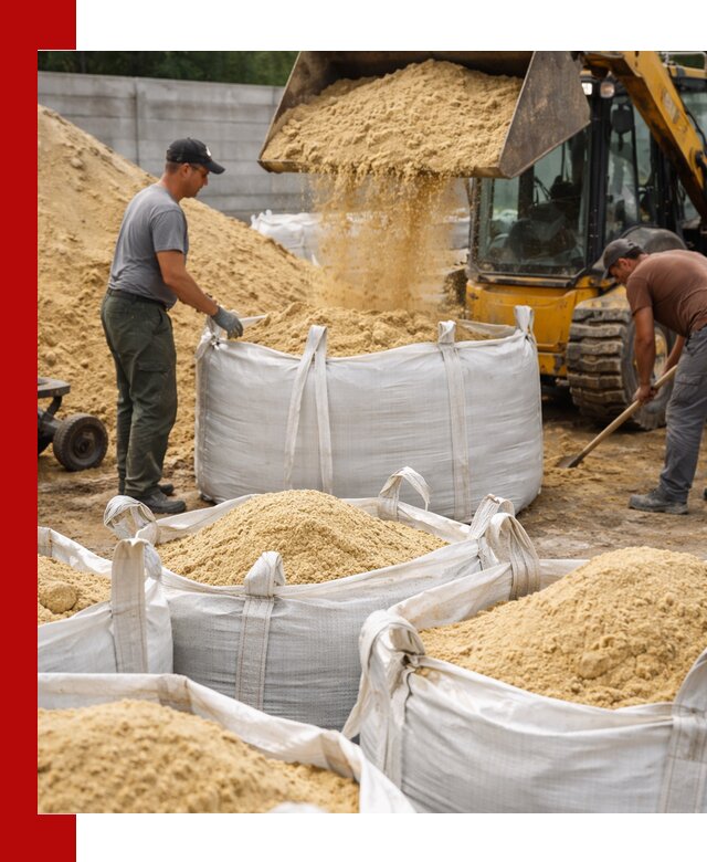 Поставка качественного песка для кладки в Большой Камне