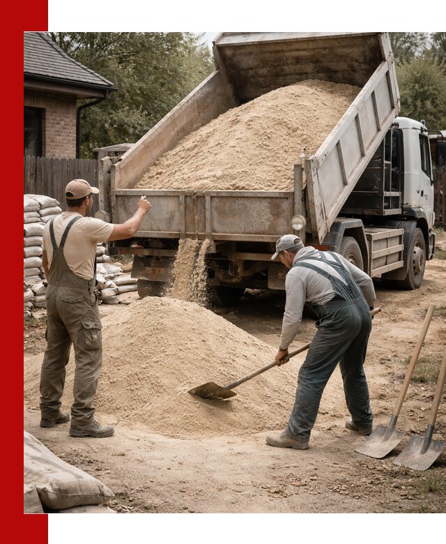 Песок для штукатурки с доставкой в Большой Камне качественный и чистый