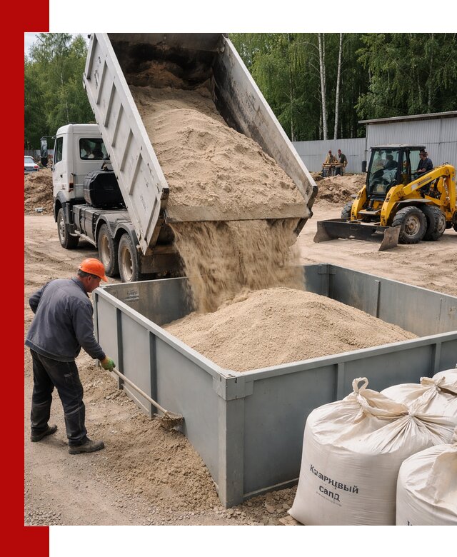 Кварцевый песок для фильтра в Большой Камне — доставка и качество