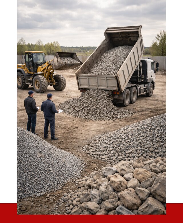 Гравий и камень с доставкой в Большой Камне от 4259 р. - ПРОНЕРУДБль