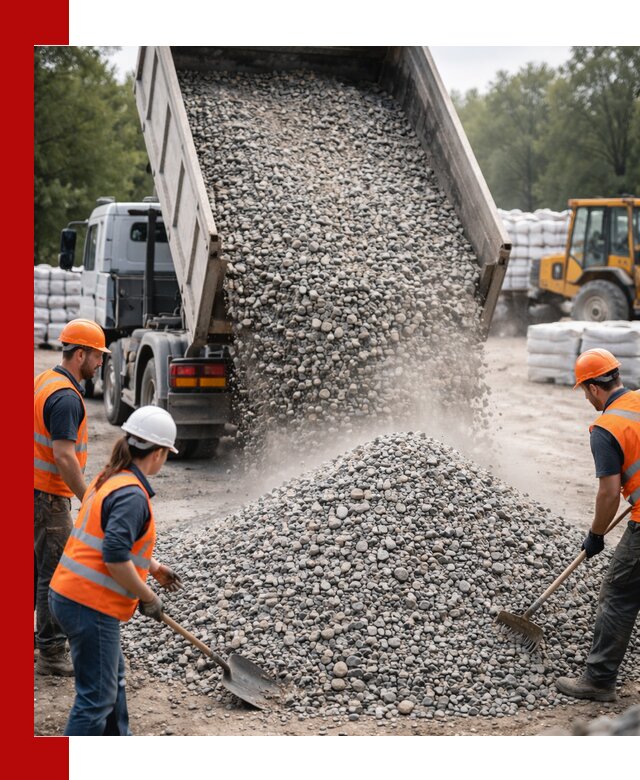 Доставка гравия и камня в Большой Камне оптом и в розницу