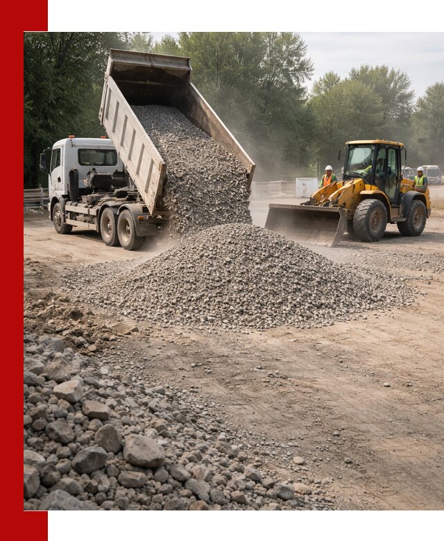 Гравий фракция 5–20 доставка в Большой Камне оптом и в розницу