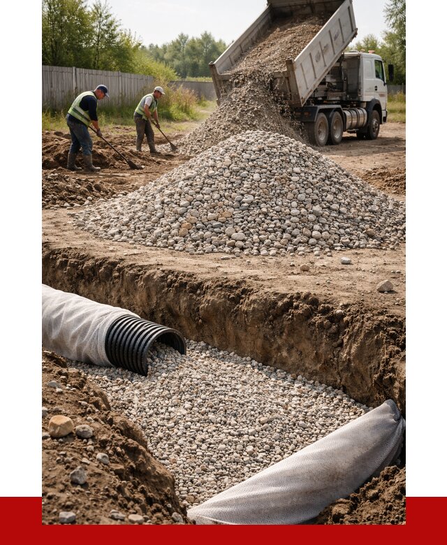 Гравий для дренажа в Большой Камне от 2231 р., доставка ПРОНЕРУДБль