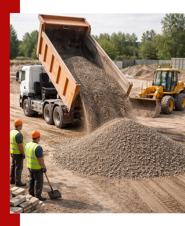 Доставка щебёночно-песчаной смеси ЩПС С7 в Большой Камне