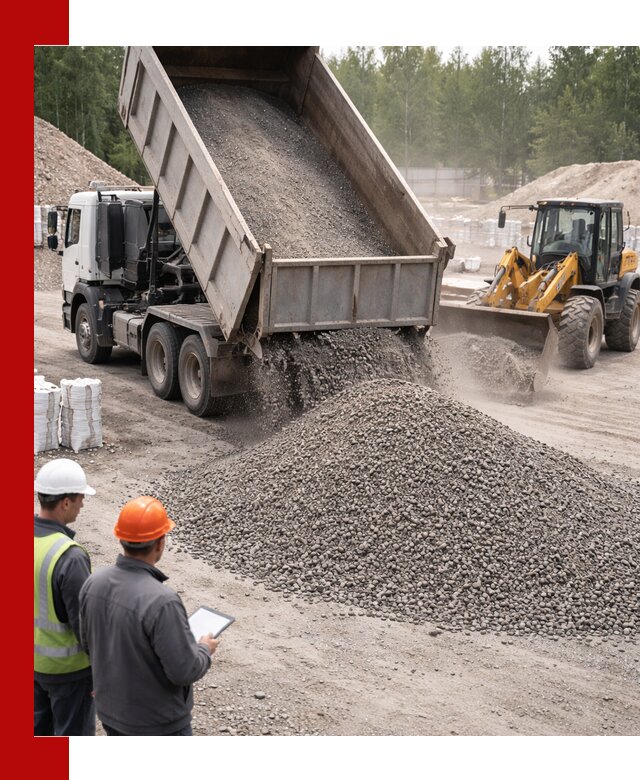 Доставка и продажа гранитного отсева 0-10 в Большой Камне