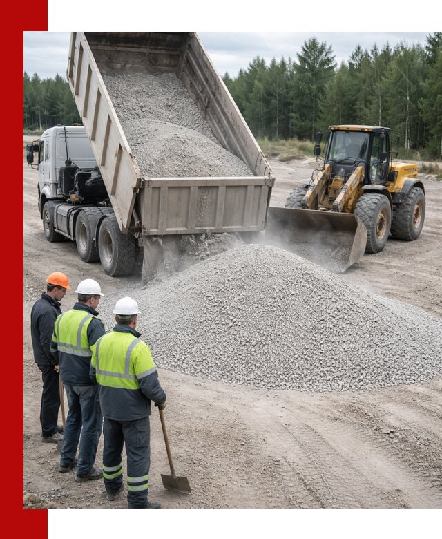Известняковый отсев 0-5 доставка в Большой Камне быстро и выгодно
