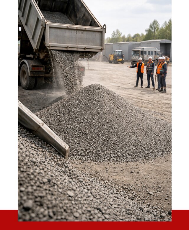 Гравийный отсев 0-5 в Большой Камне от 1217 р. с доставкой | ПРОНЕРУДБль