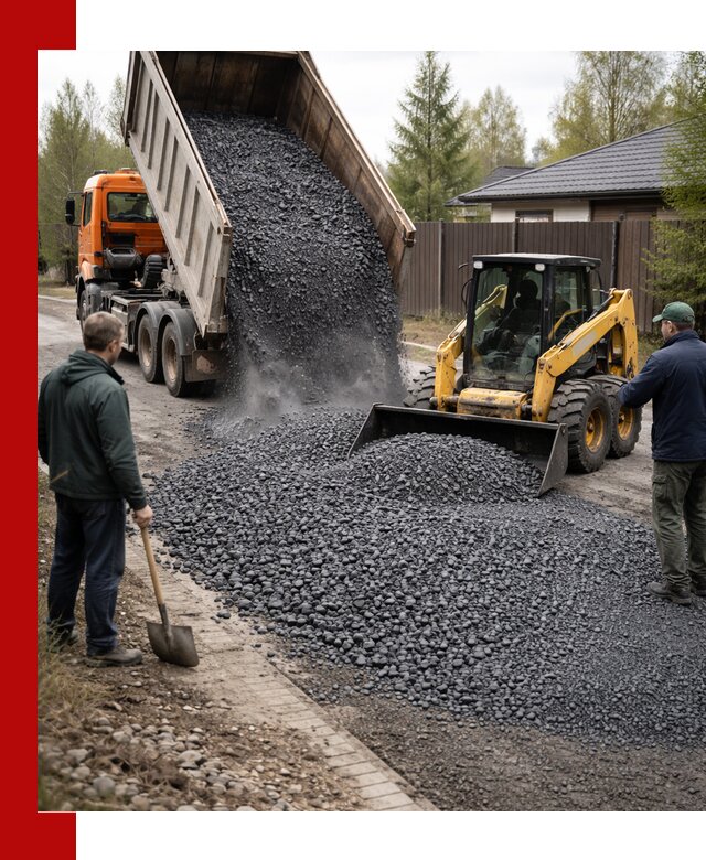 Крошка габбро с доставкой в Большой Камне для строительных работ