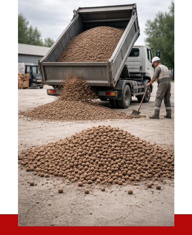 Керамзит с доставкой в Большой Камне от 4259 р. за м3 | ПРОНЕРУДБль