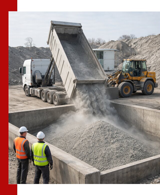 Доставка цемента навалом в Большой Камне крупными партиями