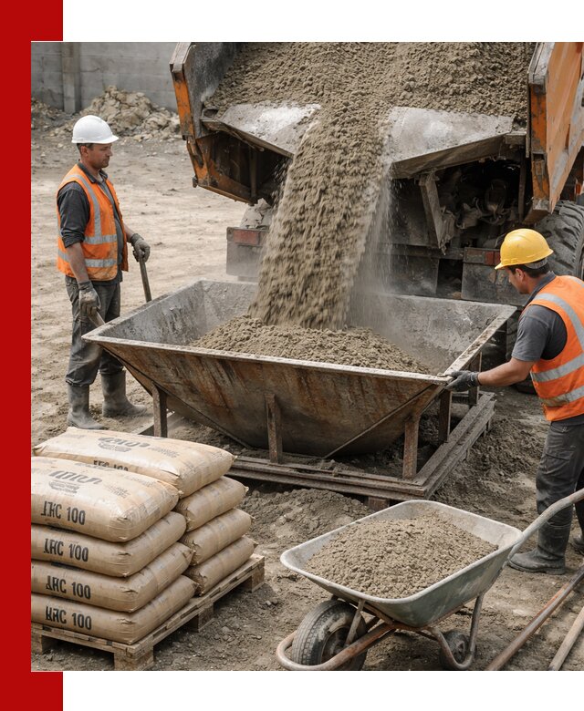 Доставка цементно-песчаной смеси М100 в Большой Камне