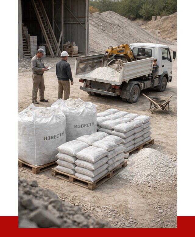 Известь строительная в Большой Камне с доставкой от 4259 р. | ПРОНЕРУДБль
