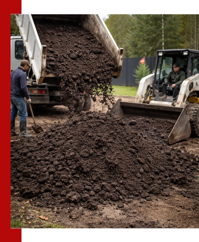 Плодородный грунт с доставкой в Большой Камне для садов и огородов