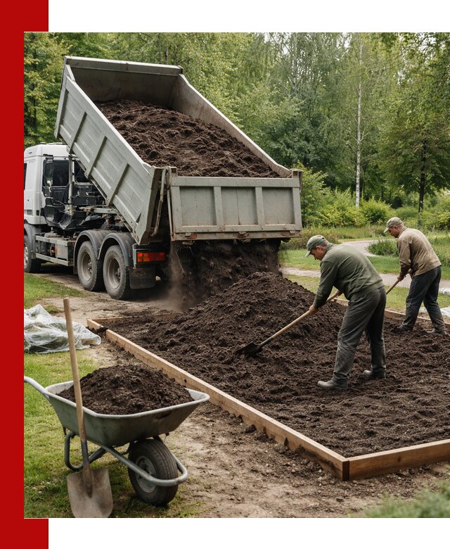 Доставка грунта для озеленения и благоустройства в Большой Камне