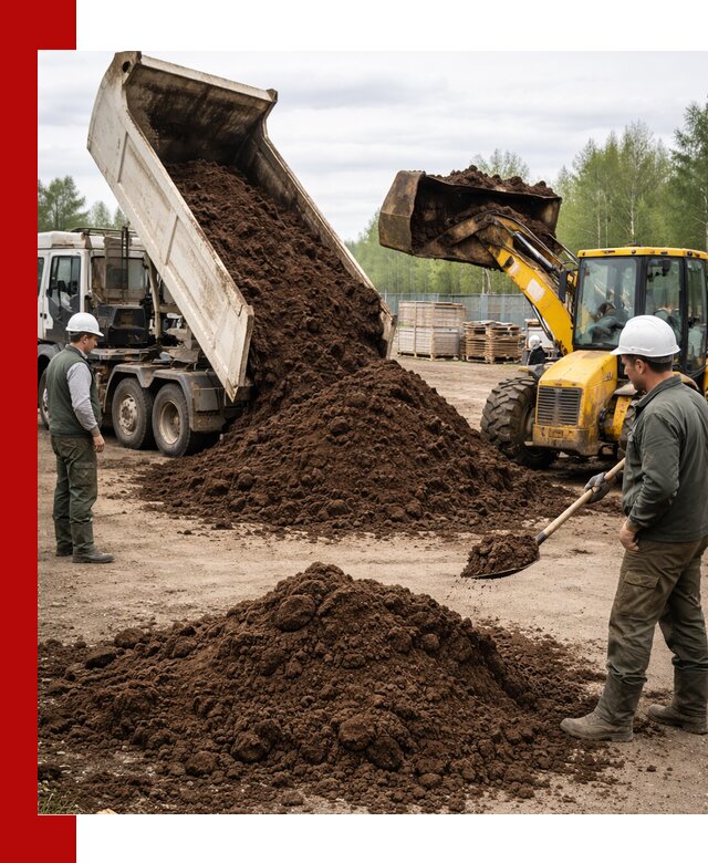 Доставка торфа оптом и в мешках в Большой Камне