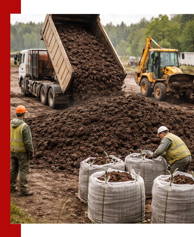 Доставка нейтрального торфа в Большой Камне оптом и в розницу