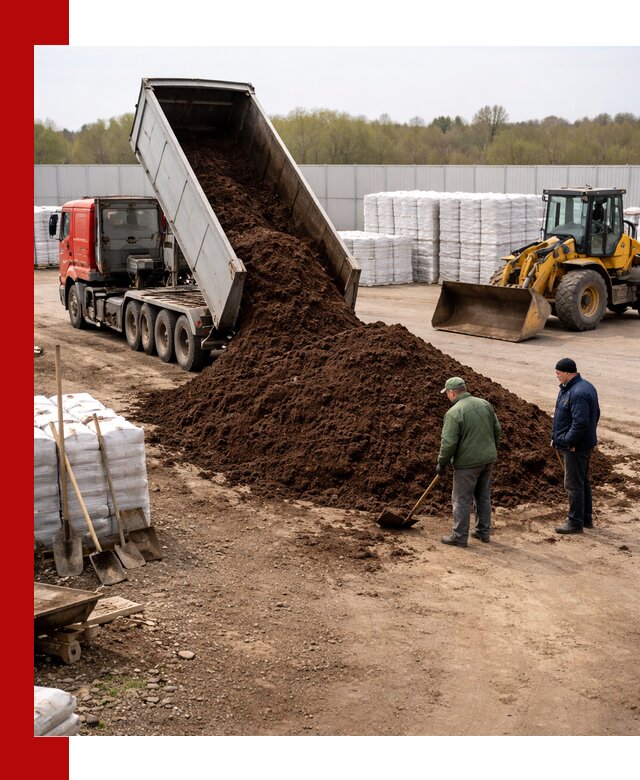 Доставка торфяных смесей оптом и в розницу в Большой Камне