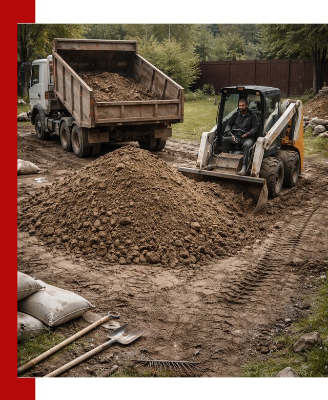 Суглинок для планировки участков в Большой Камне с доставкой и выгрузкой