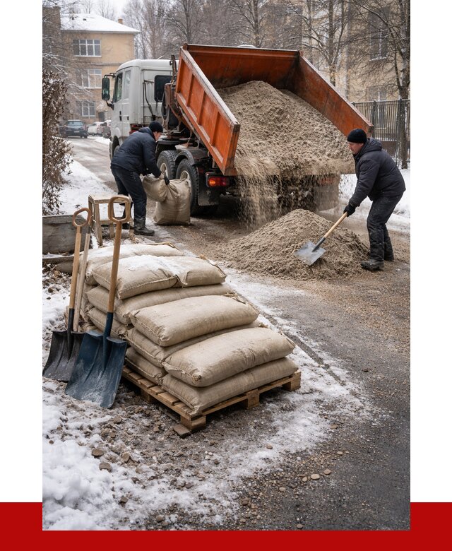 Противогололедные материалы оптом в Большой Камне от 4259 р. | ПРОНЕРУДБль