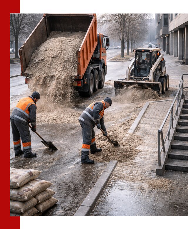 Поставка противогололедных материалов в Большой Камне