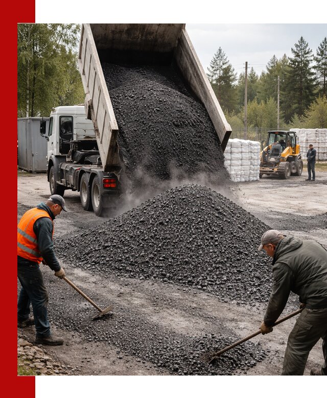 Доставка и продажа асфальтного гранулята в Большой Камне