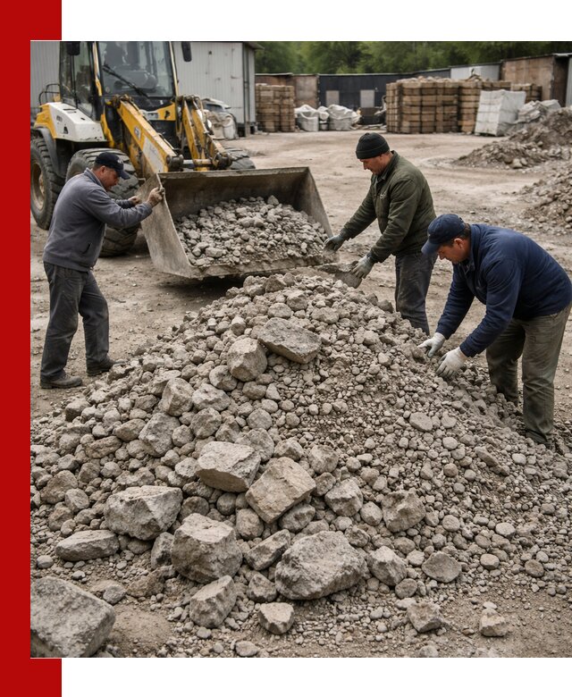 Демонтаж и вывоз бой бетона в Большой Камне